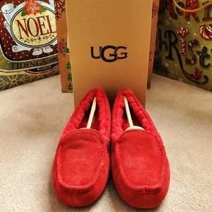 UGG Women's Ansley Slipper, Color- Samba Red, Size US 9